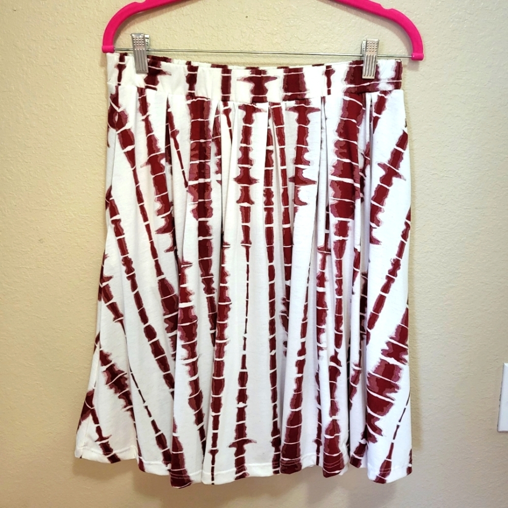 Tie Dyed (10-12) Medium A-line Flowy Skirt By Lularoe Madison Style